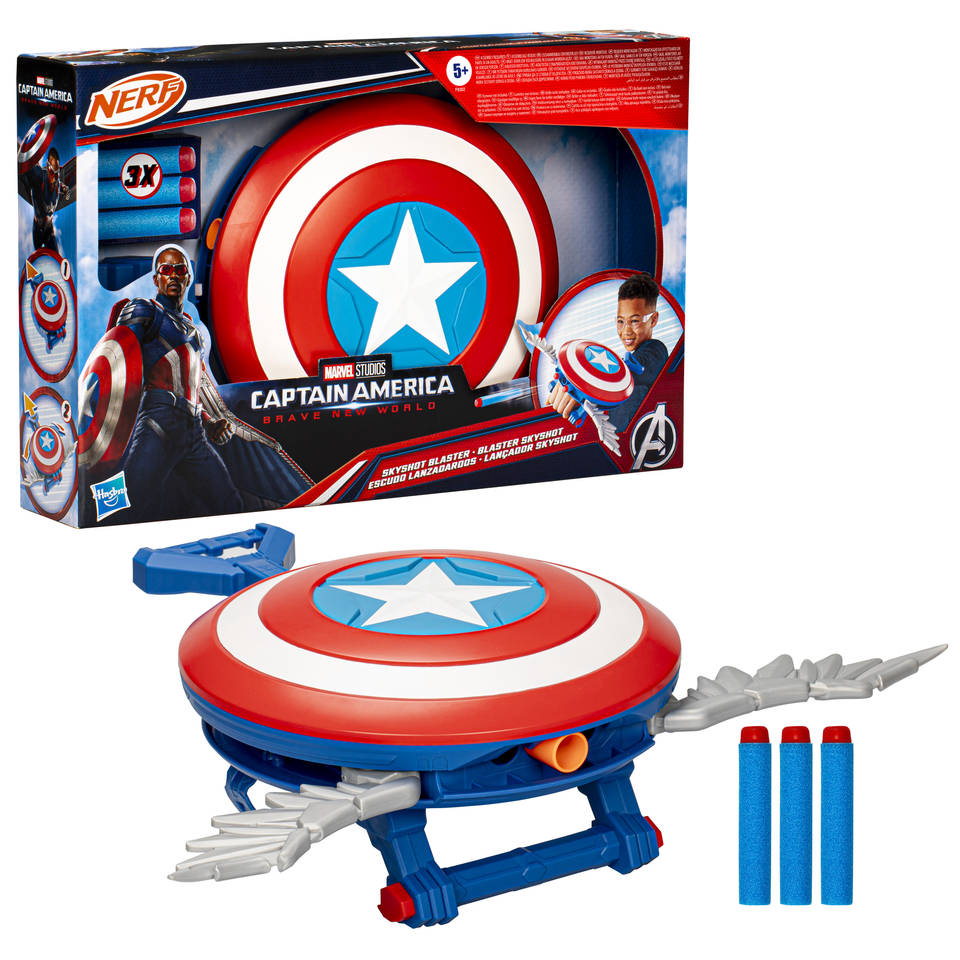 NERF Marvel Studios Captain America Brave New World Skyshot blaster