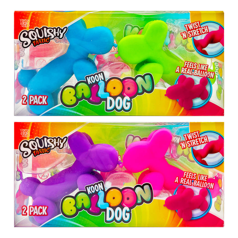 Koons ballonhonden in dierenbox