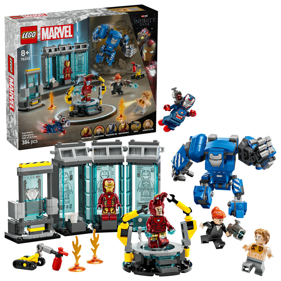 LEGO Marvel Iron Mans laboratorium: harnasruimte 76315