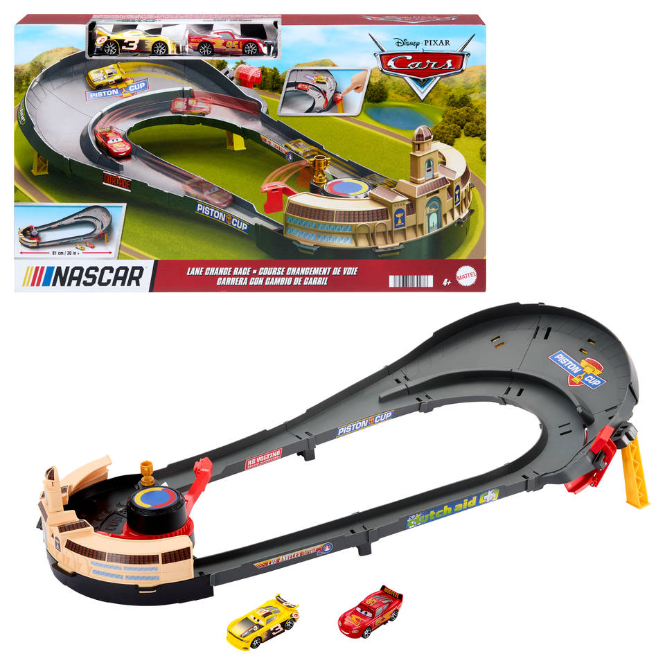 Disney Pixar Cars NASCAR baanwisselrace speelset Main Image