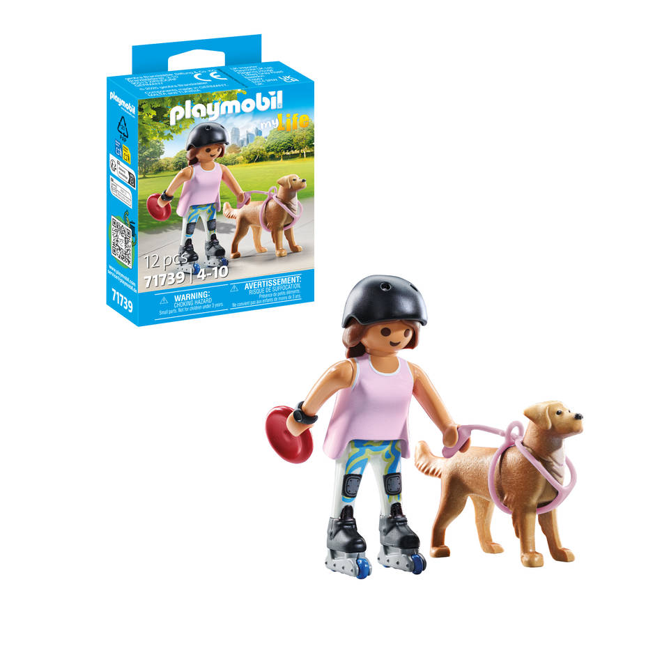 PLAYMOBIL My Life schaatser met retriever 71739 Main Image