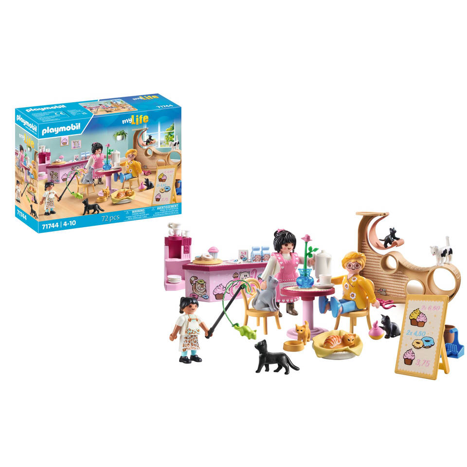 PLAYMOBIL My Life kattencafé 71744