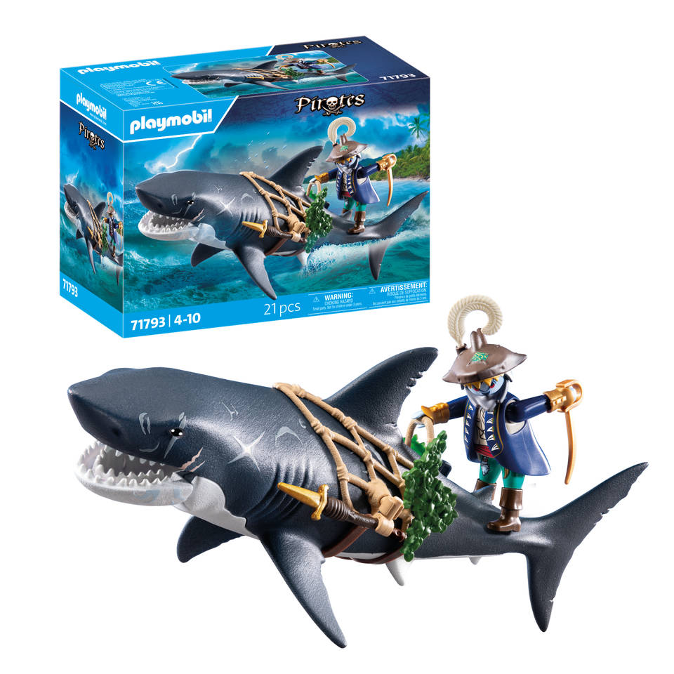 PLAYMOBIL Pirates reuzenhaai met piraat 71793