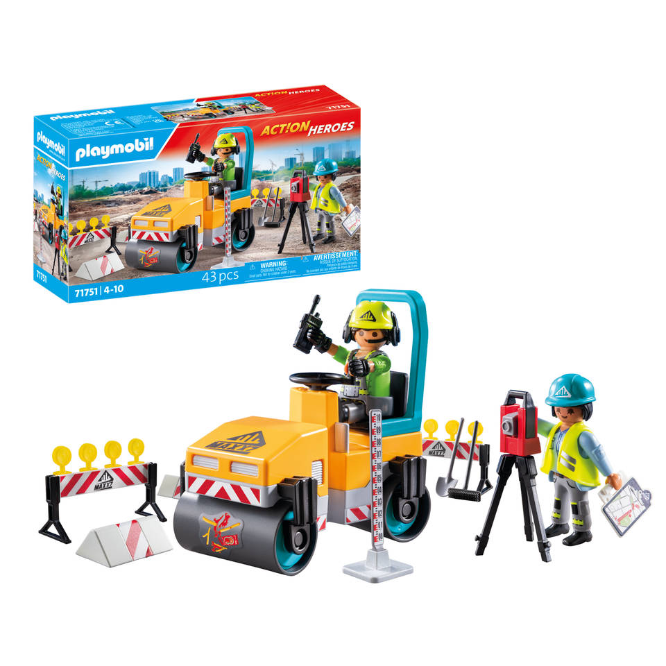 PLAYMOBIL Action Heroes wegenbouw 71751