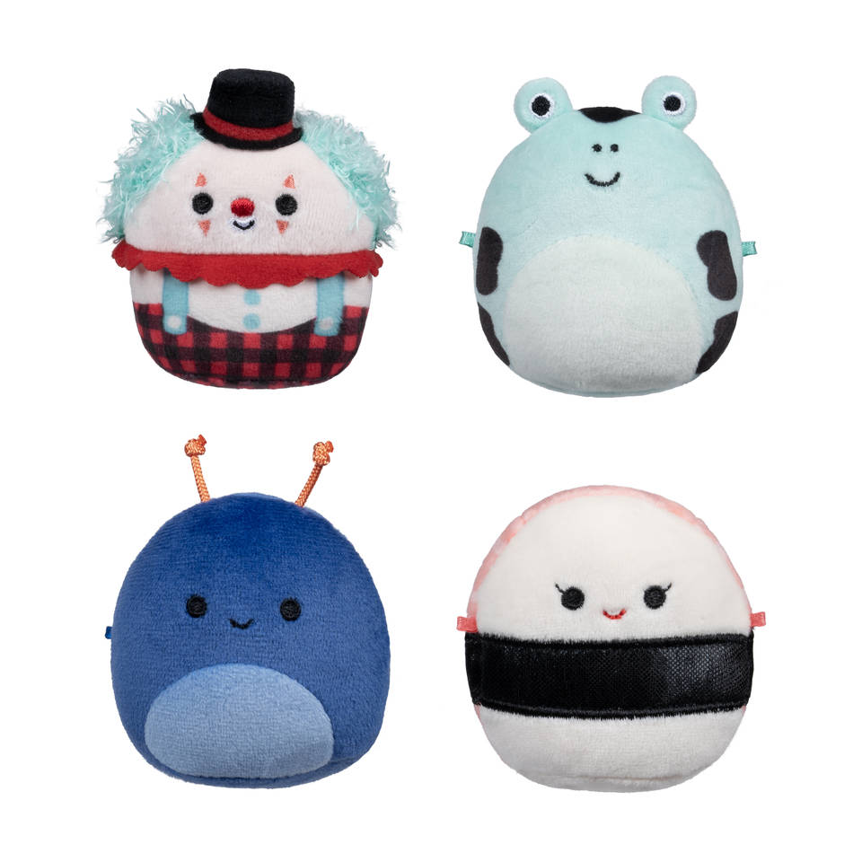 Micromallows Squishmallows knuffel 4-pack Salmon - 6 cm