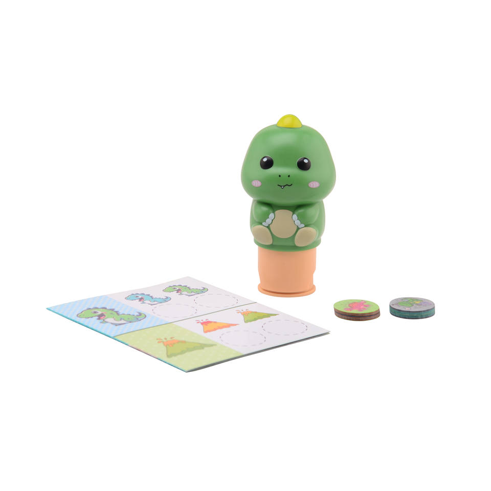 Johntoy dinosaurus sticker stamper set 100-delig