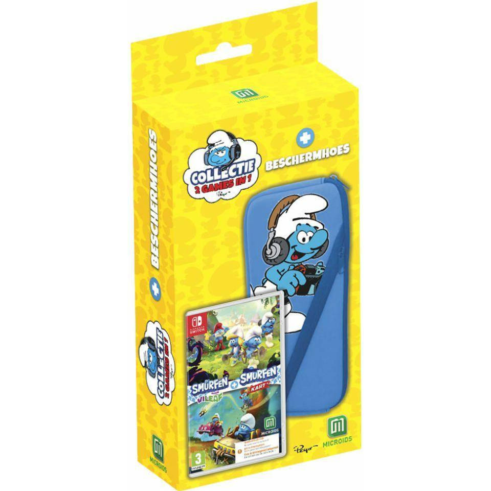 Smurfencollectie + beschermhoes Nintendo Switch