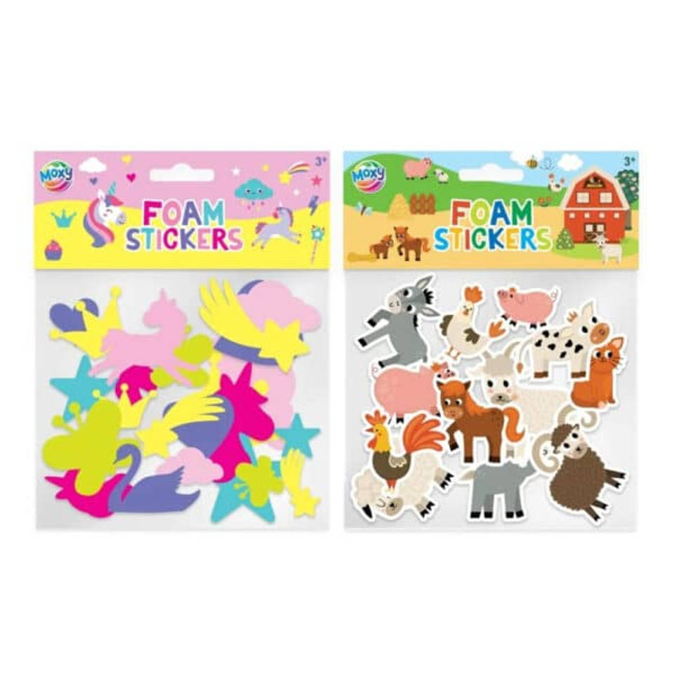 Foam stickers eenhoorn en boerderij