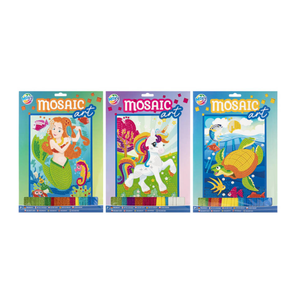Mozaïek glitter foamtiles set