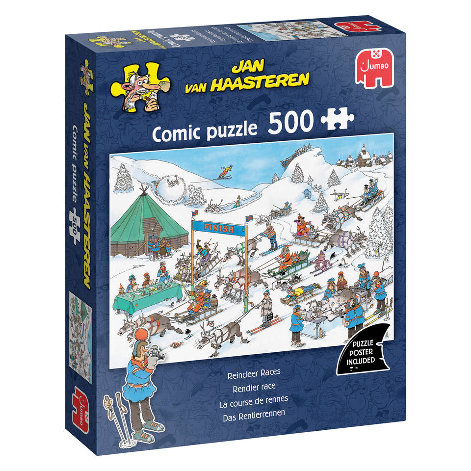 Jumbo Jan van Haasteren puzzel Rendier race - 500 stukjes Main Image