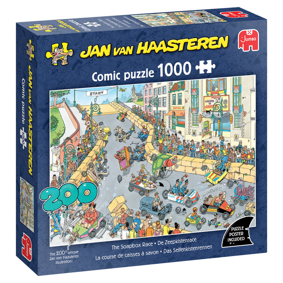 Jumbo Jan van Haasteren puzzel De zeepkistenrace - 1000 stukjes