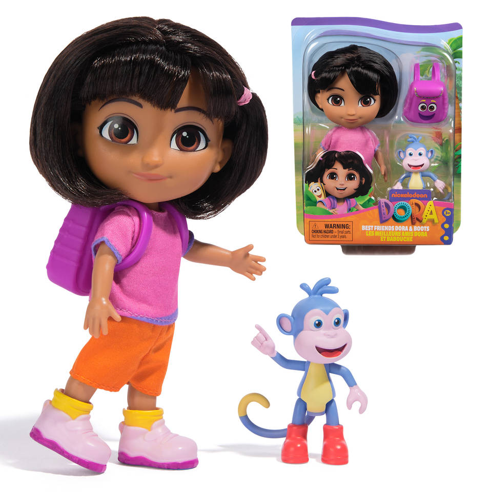 Dora pop met Rugzak en Boots figuur - 15 cm Main Image