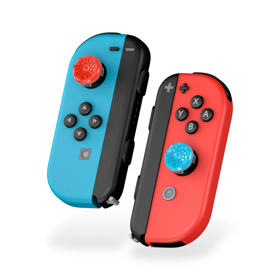 KontrolFreek Splash Thumbsticks Nintendo Switch - blauw/rood