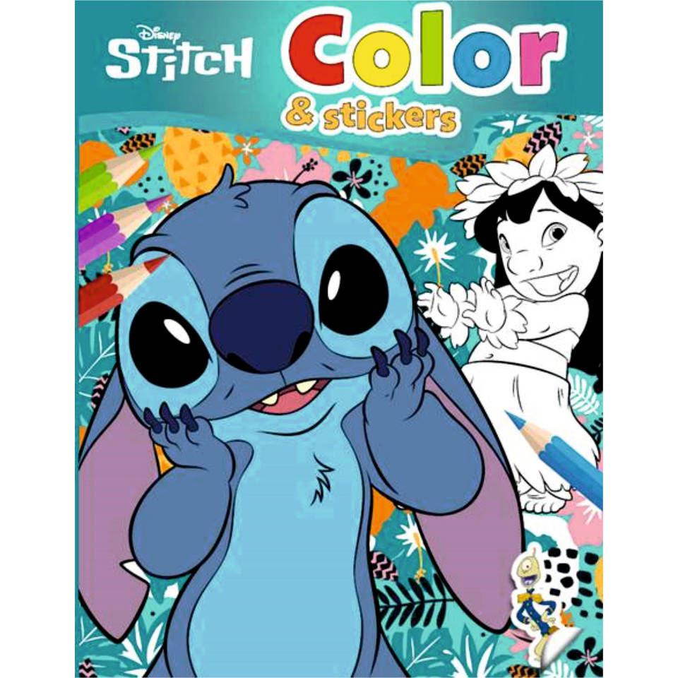 Disney Stitch Color kleurboek & stickers Main Image