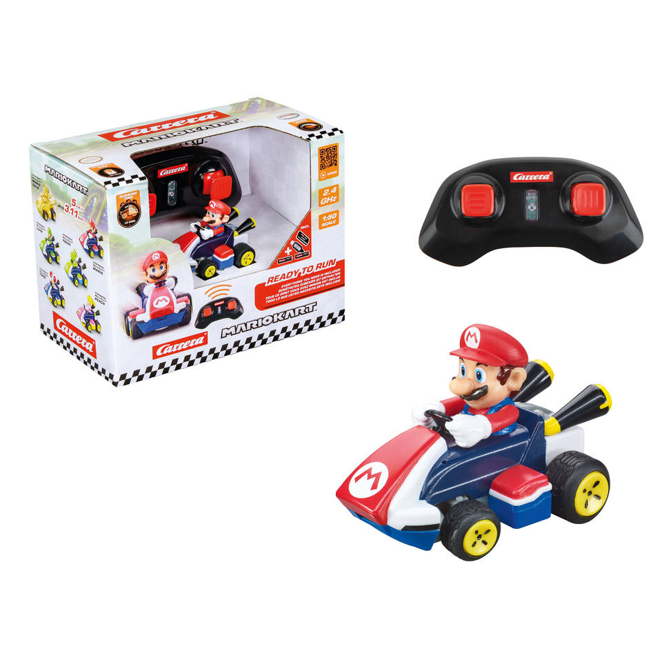 Carrera Mario Kart op afstand bestuurbare Mario mini - 1:50