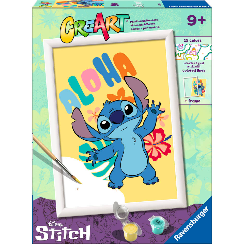 Ravensburger CreArt Schilderen op nummer aloha Stitch Main Image