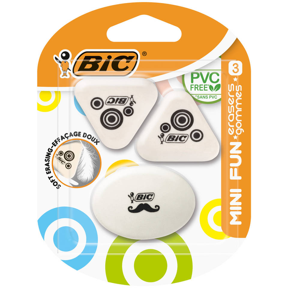BIC Mini Fun gummen - 3 stuks