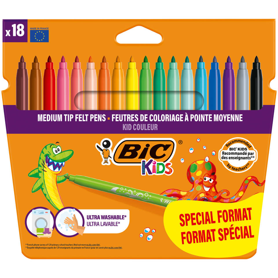 BIC Kids Couleur viltstiften - 18 stuks
