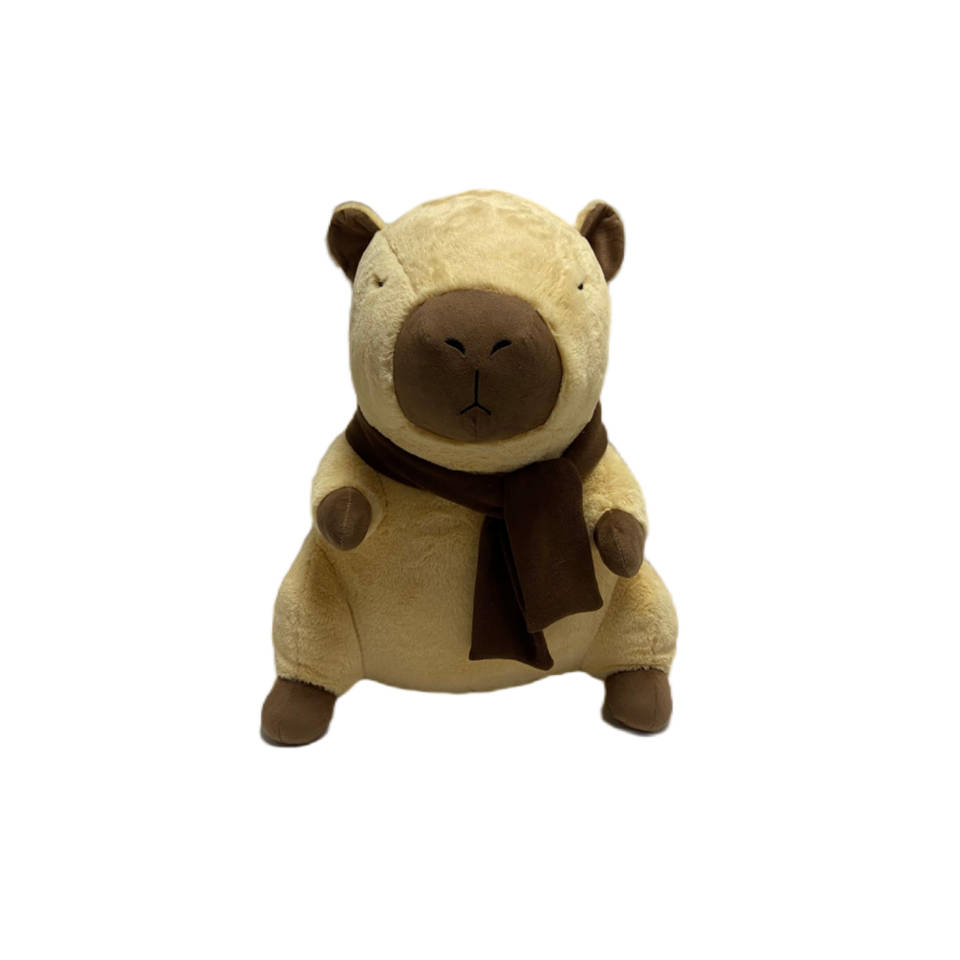 Pluchen knuffel capybara met sjaal - 55 cm Main Image