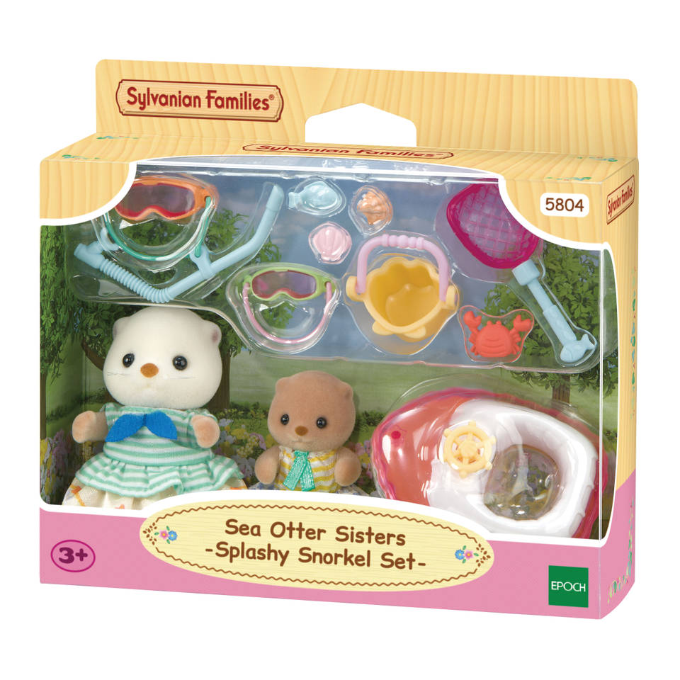 Sylvanian Families familie Zeeotter zussen splashy snorkelset 5804 Main Image