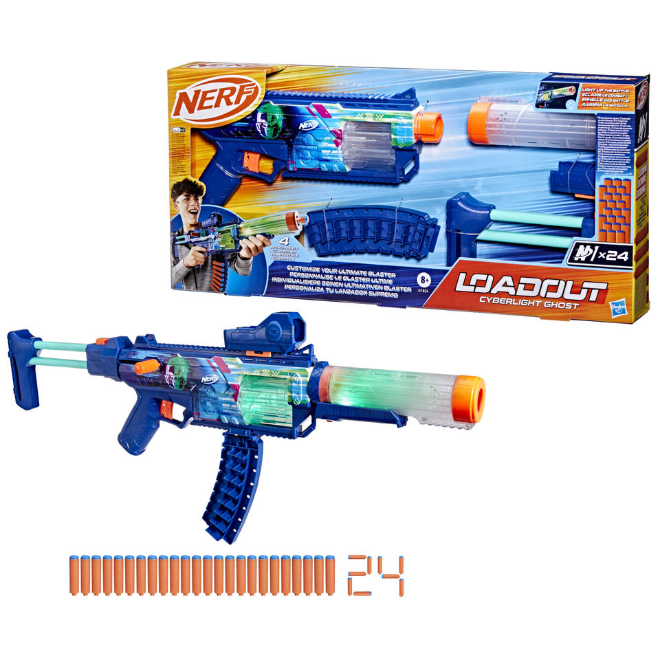 Nerf トイガンセット NERF Loadout Cyberlight Ghost blaster