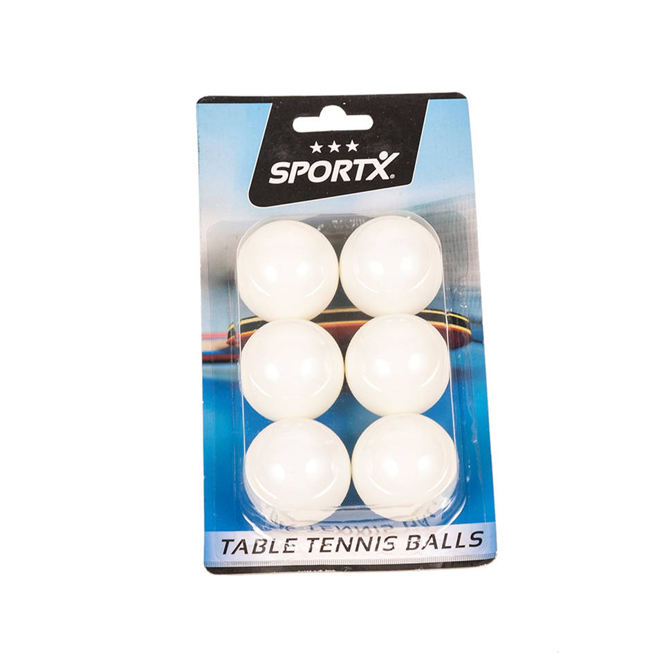 SportX tafeltennisballen - 6 stuks