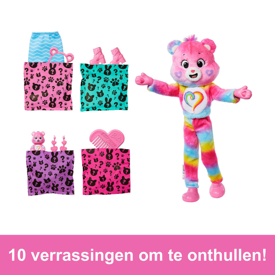 Barbie Cutie Reveal Pop En Accessoires, Zacht Poedelkostuum En 10 Verrassingen Waaronder Kleurverandering Star Cozy Cute T Aanbieding 30131468