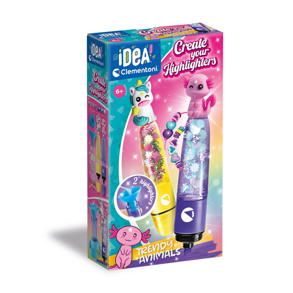 Clementoni Idea kleine highlighter lab trendy dieren Main Image