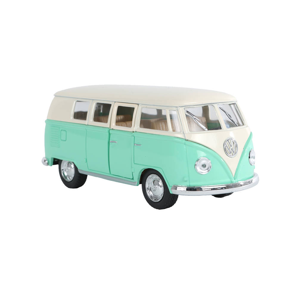 KINSMART Classical Bus Modello 1/32 in Scala di Colore Rosso può Varian Pullback Go Action
