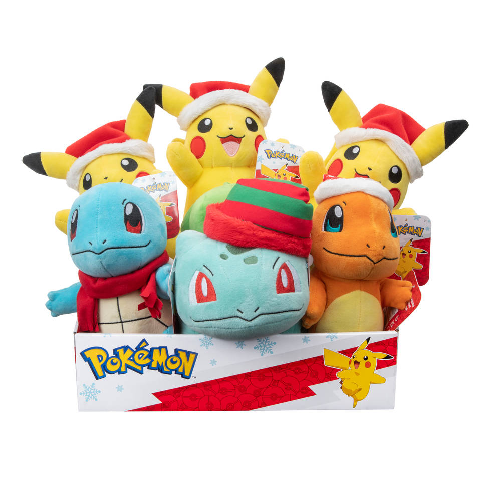 Pokémon kerst knuffel pluche - 20 cm