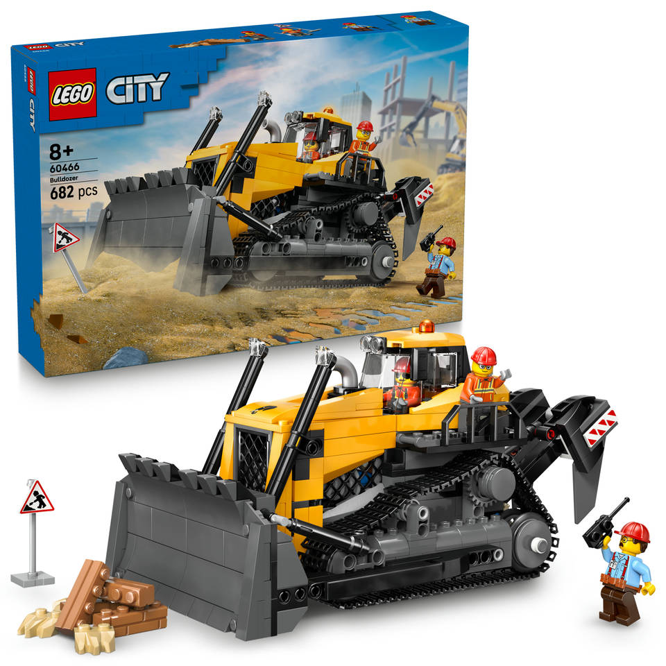 LEGO City gele bulldozer 60466