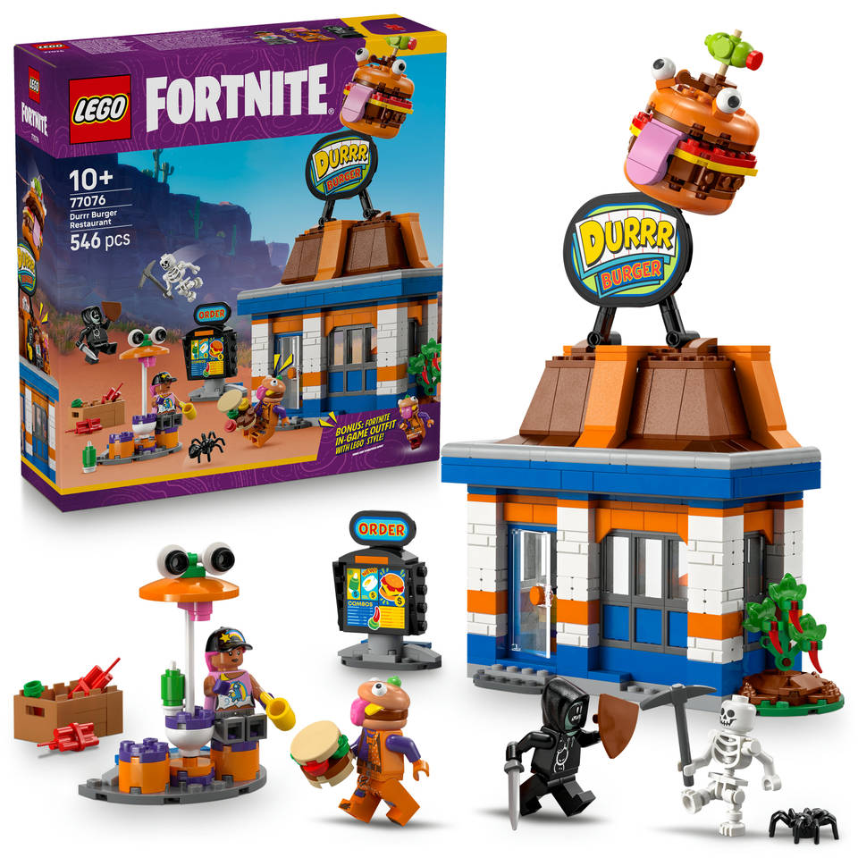 LEGO Fortnite Durrr Burger restaurant 77076 - Main Image