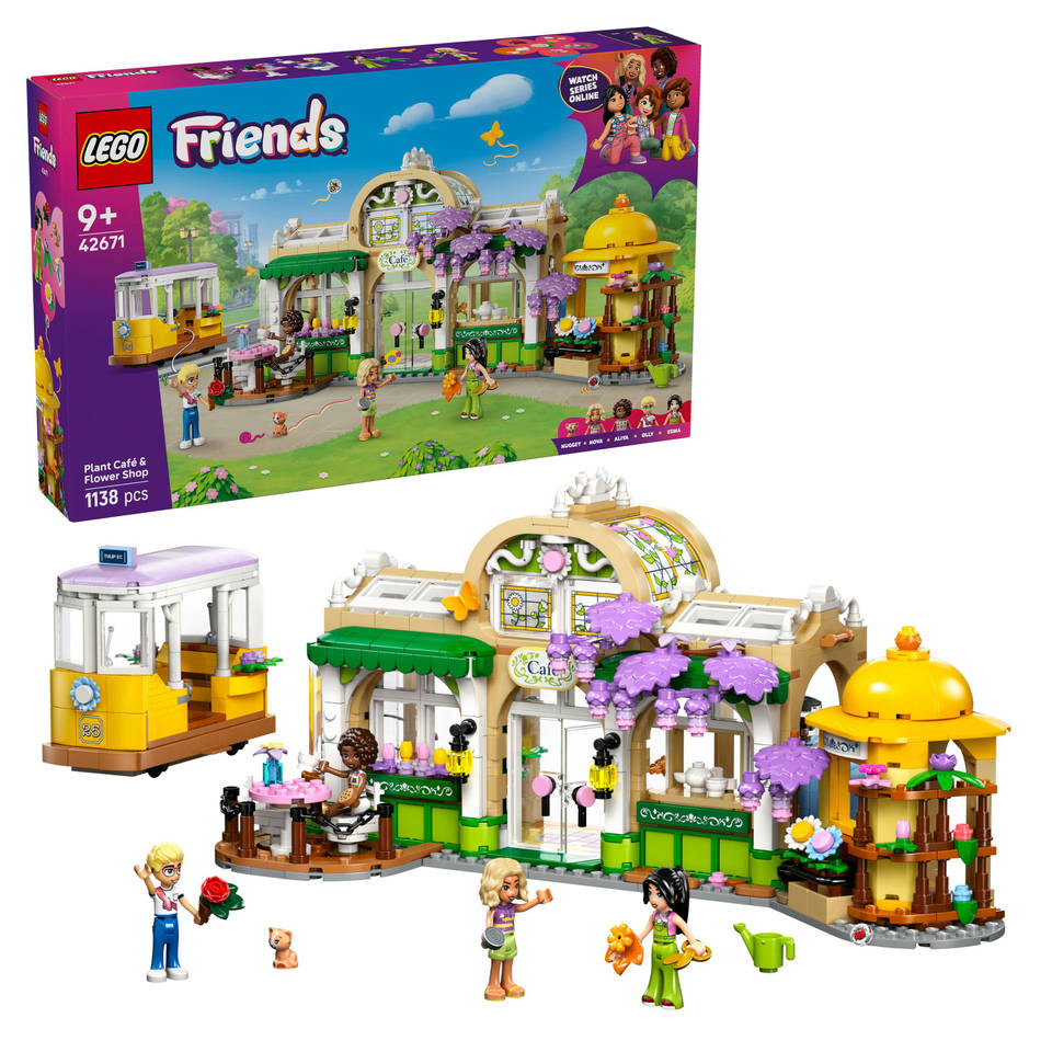 LEGO Friends plantencafé en bloemenwinkel 42671