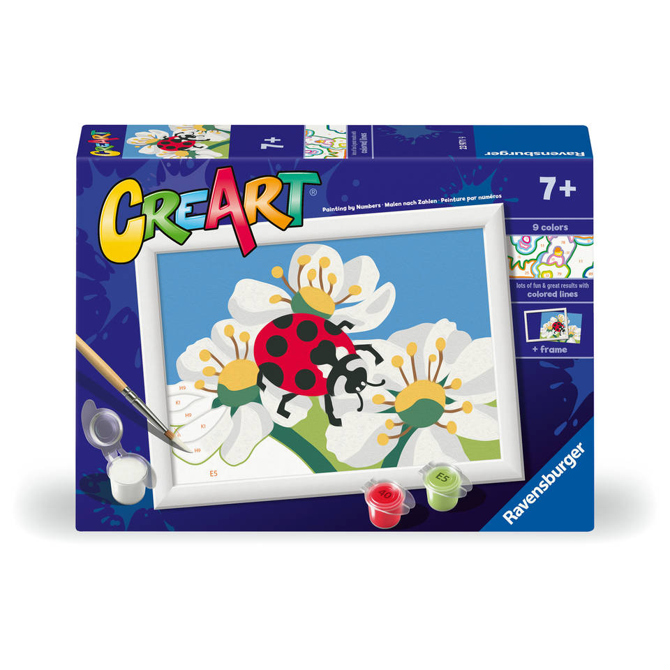 Ravensburger CreArt Schilderen op nummer lieveheersbeestje Main Image