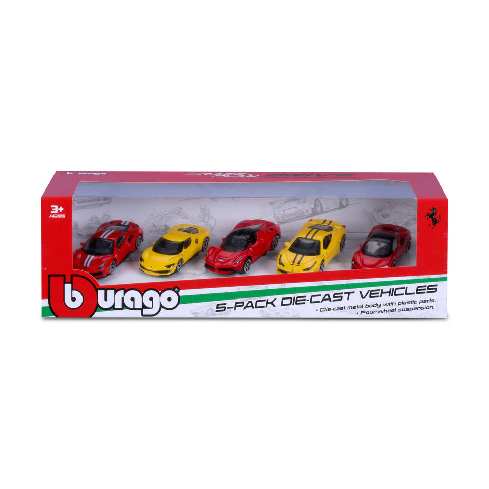 Ferrari Die-Cast F1 Collectie 5-Pack auto - 1:64 Main Image