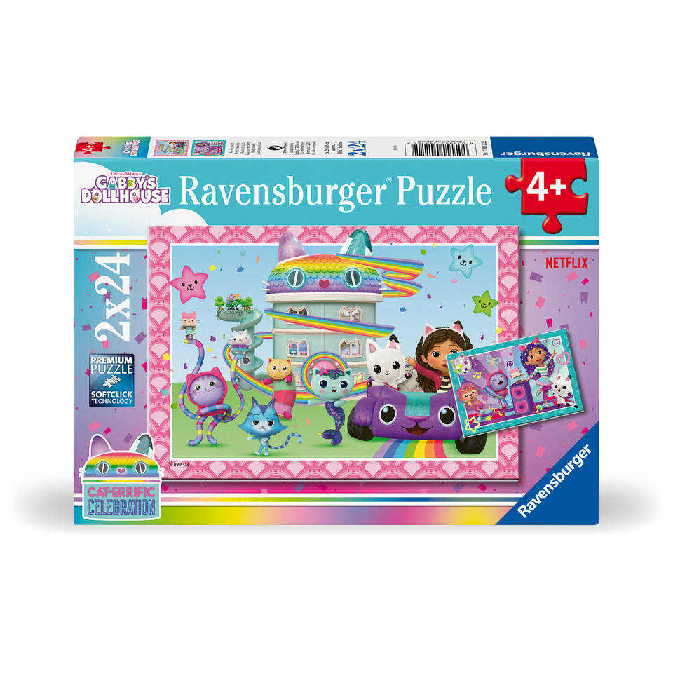 Ravensburger Gabby's Poppenhuis puzzelset - 2 x 24 stukjes