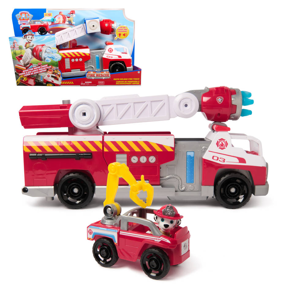 PAW Patrol Brandweerredding Marshall's Brandweerwagen met figuur