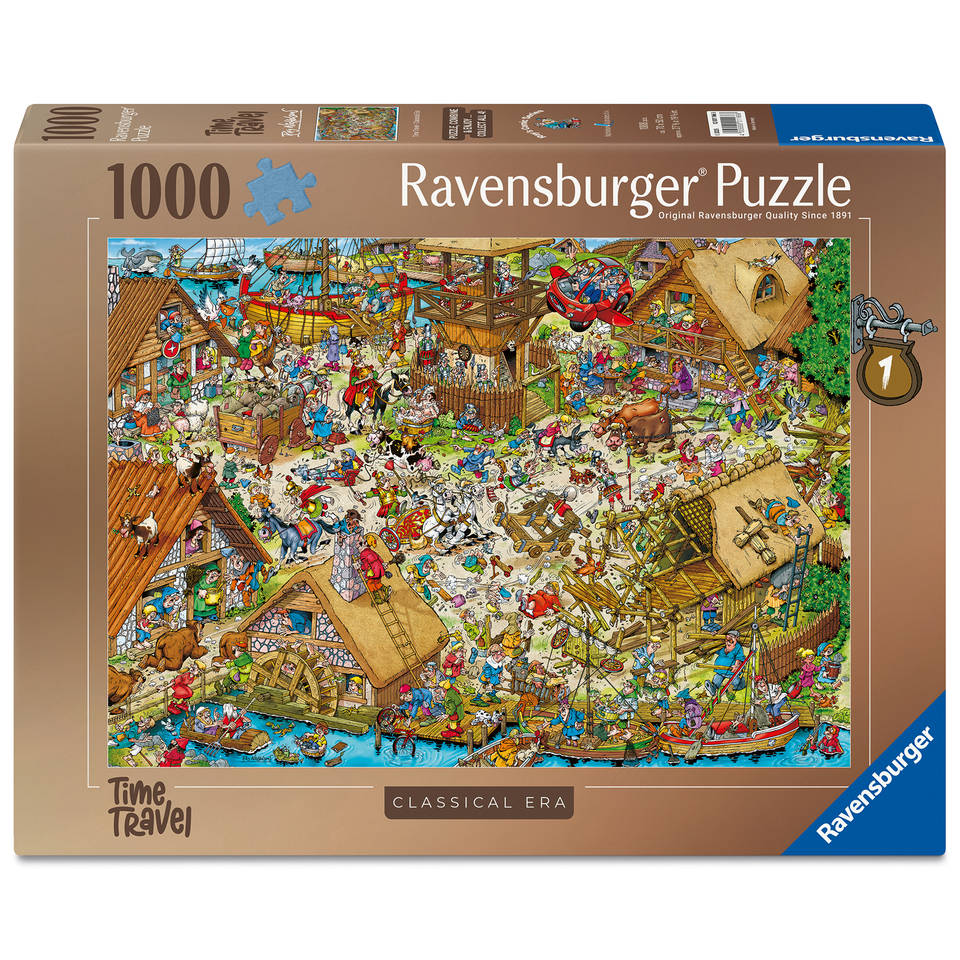 Ravensburger puzzel Time Travel Middle Ages - 1000 stukjes