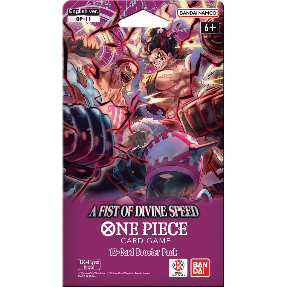 One Piece Card Game OP11 A Fist Of Divine Speed sleeved booster