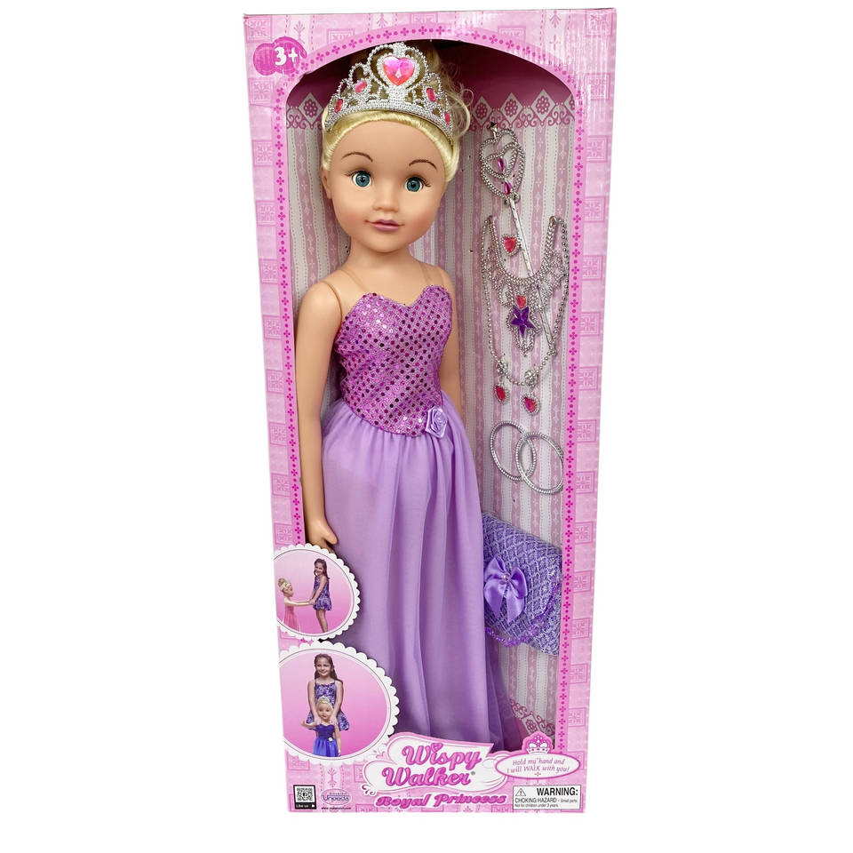 Wispy Walker Royal Princess looppop prinses - 70 cm - paars Main Image