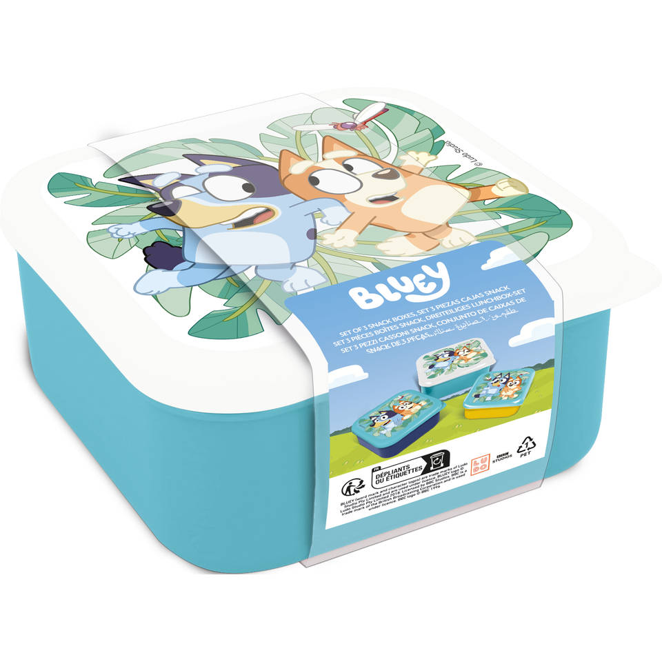 Bluey snackbox set 3-delig