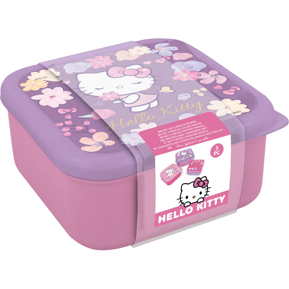 Hello Kitty snackbox set 3-delig