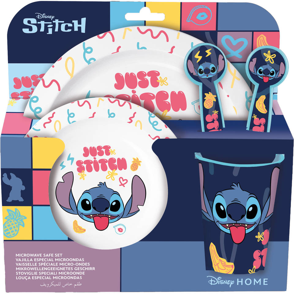 Stitch micro lunchset 3-delig