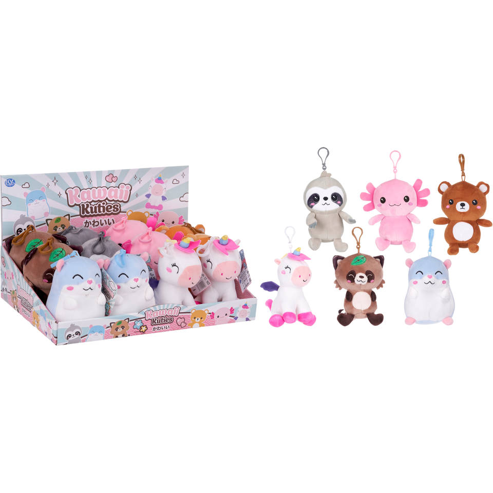 Kawai Kuties pluchen bag clips