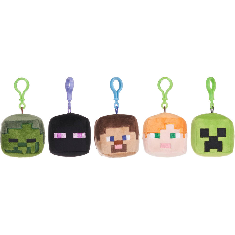 Minecraft pluchen bag clips