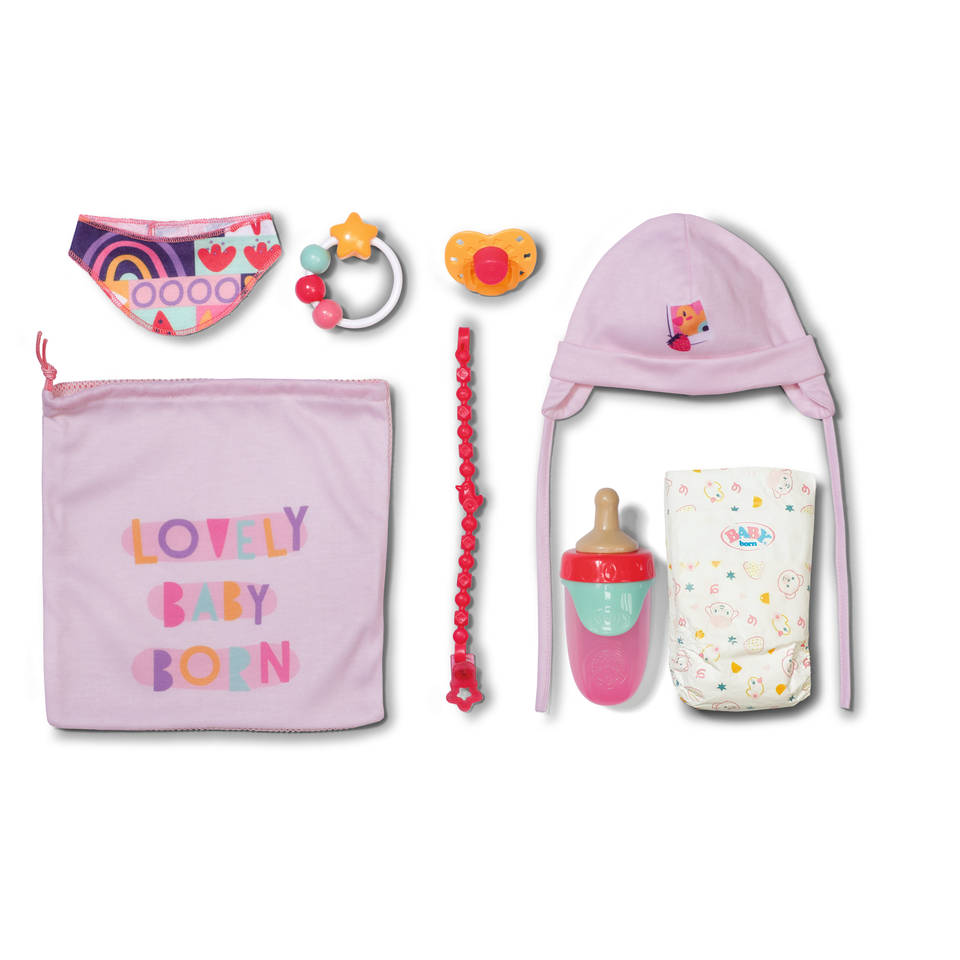 Sac-à-dos BABY Born Ours – Jaune Miel Et Rose Fleuri – Ceinture Ajustable – 2 Poches Latérales – Accessoire Pour Poupées Jusqu’à 43 Cm – Dès 1 An