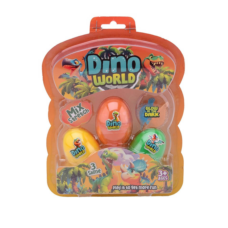 Dino World slijm eieren met verrassingsdino Main Image