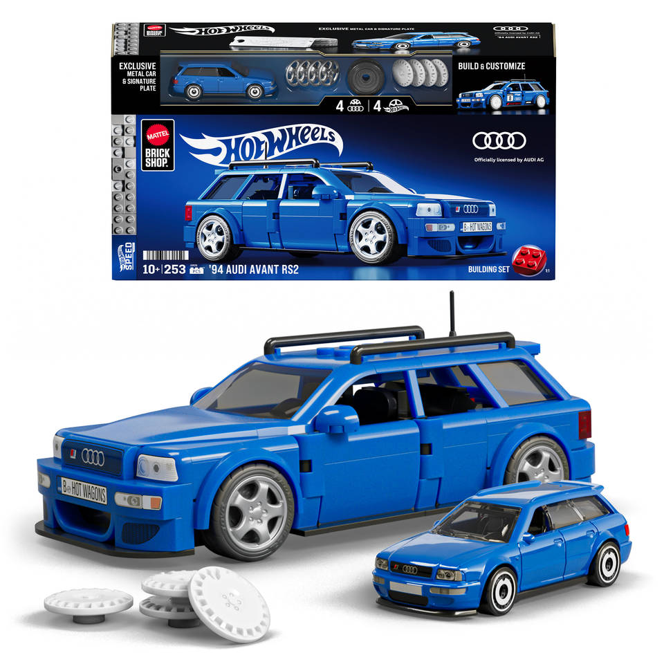 Mattel Brick Shop Hot Wheels Speed serie '94 Audi Avant RS2 Mega Construx