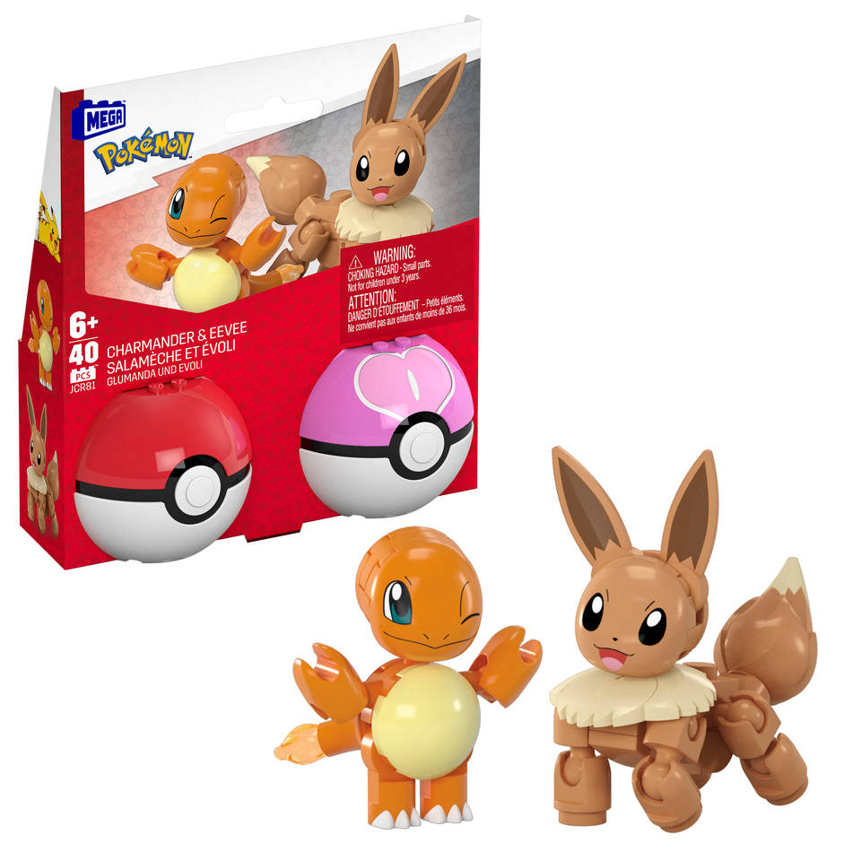 MEGA Pokémon Charmander en Eevee