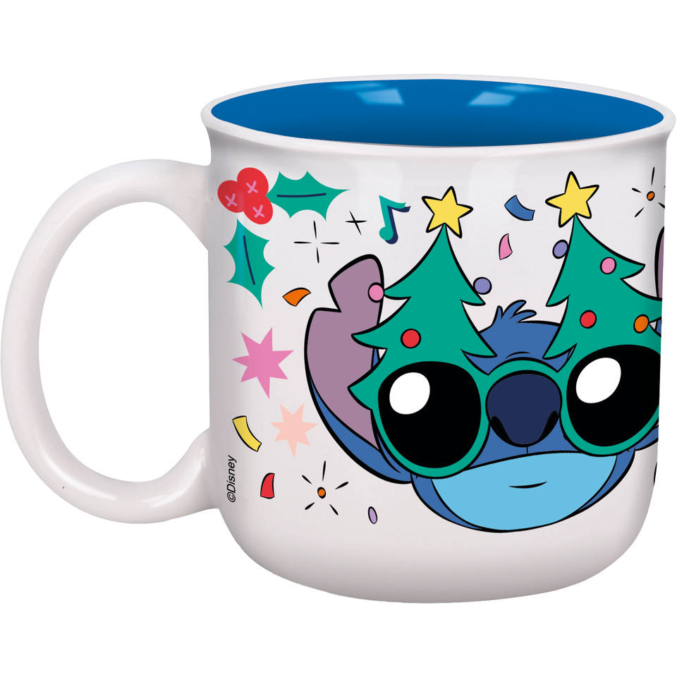 Disney Stitch kerst schaatsen mok - 420 ml
